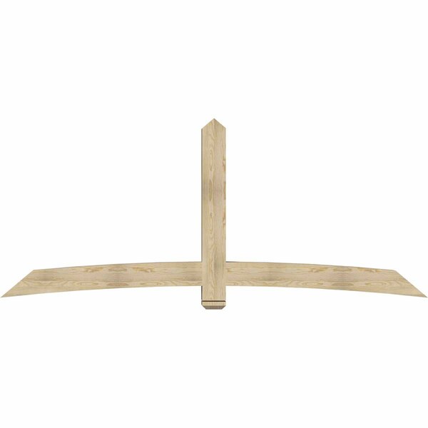 Ekena Millwork Bellingham Rough Sawn Timber Gable Bracket, Douglas Fir, 108"W x 45"H x 6"D x 6"F, 10/12 Pitch GBW108X45X0606BEL00RDF - main